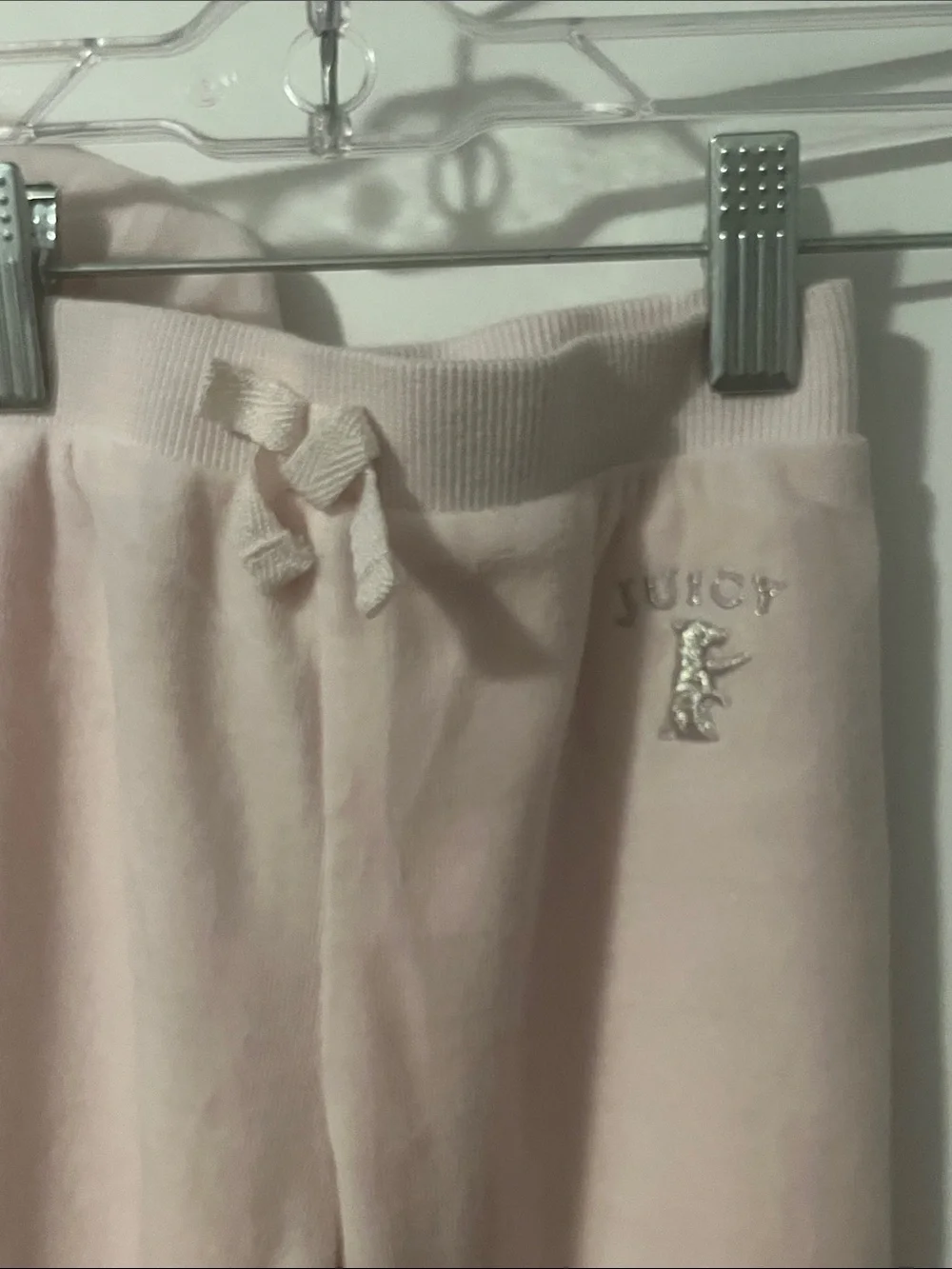 Juicy Couture Light Pink Velour Hoodie & Sweatpants Set